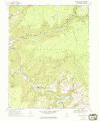 1968 Map of Mozark Mountain, Tucker County, WV — High-Res, 1976 Print ...